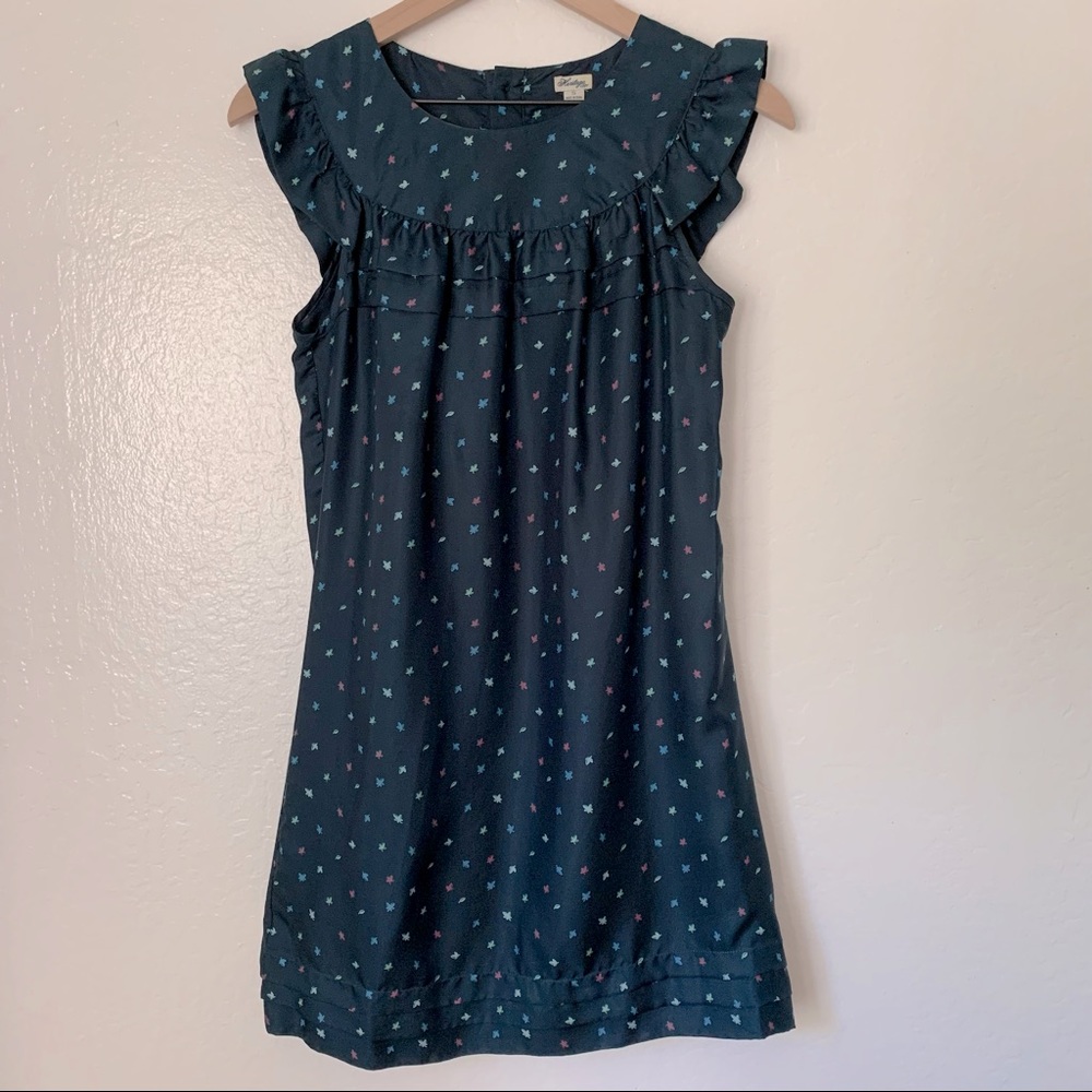 Heritage 1981 Ruffle Pleated Silk Dress - size S